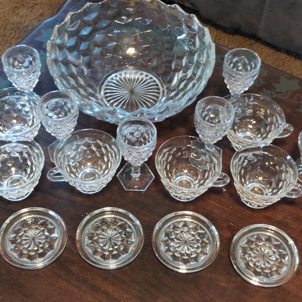 Huge Elegant Fostoria American Clear Set